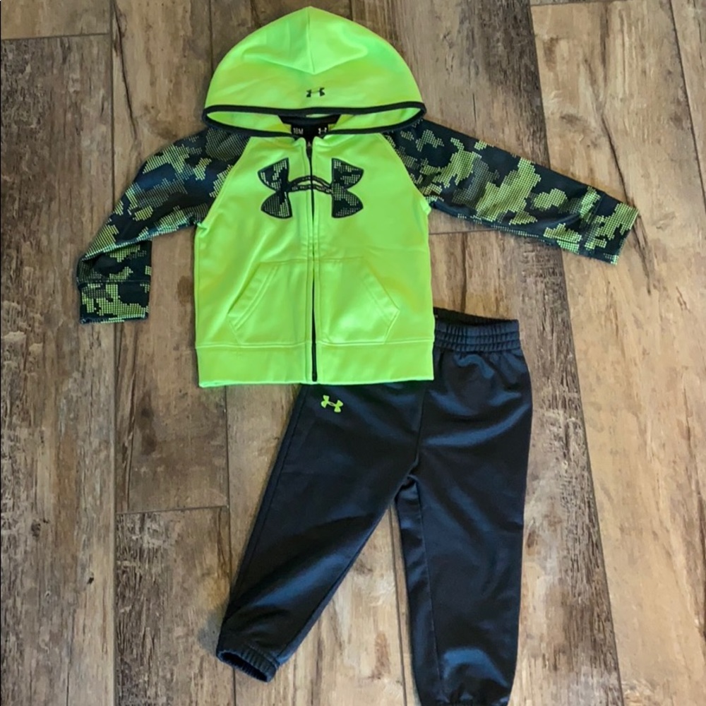 Neon green Under Armour set